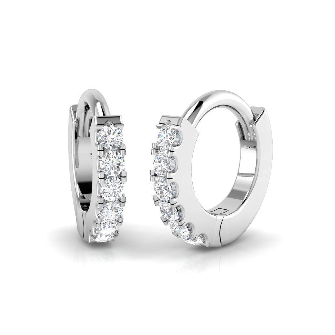 BJE0178 — Earrings - 9k White Gold