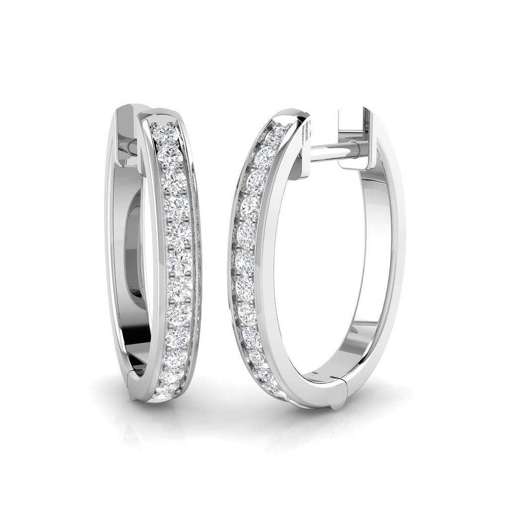 BJE0184 — Earrings - 9k White Gold