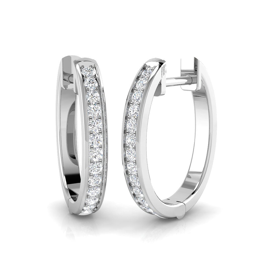 BJE0184 — Earrings - 9k White Gold