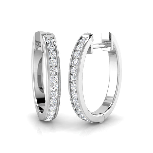 BJE0184 — Earrings - 9k White Gold
