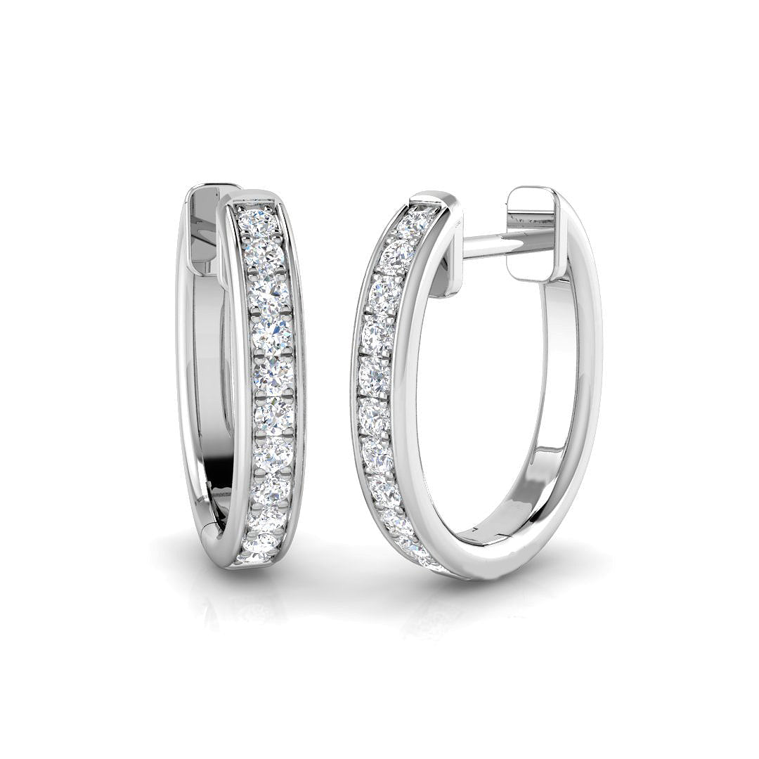 BJE0185 — Earrings - 9k White Gold