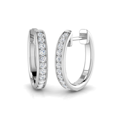 BJE0185 — Earrings - 9k White Gold