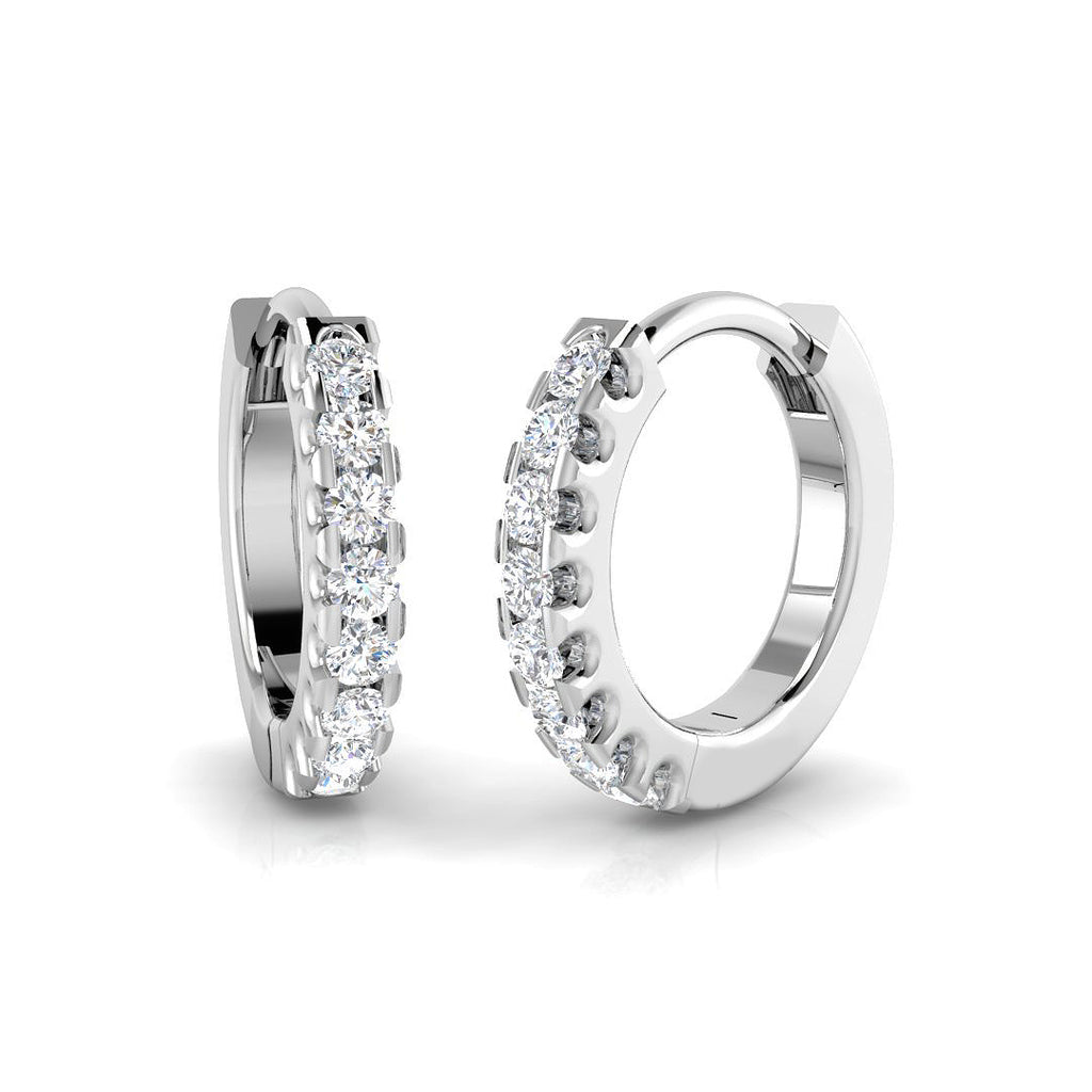 BJE0191 — Earrings - 9k White Gold