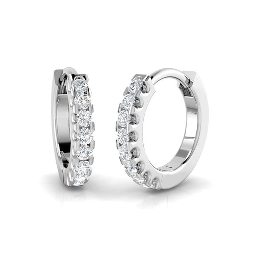 BJE0191 — Earrings - 9k White Gold