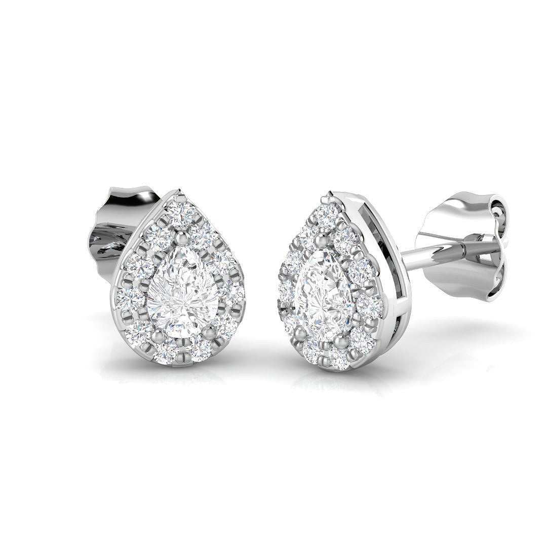 BJE0193 — Earrings - 9k White Gold