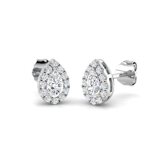 BJE0194 — Earrings - 9k White Gold