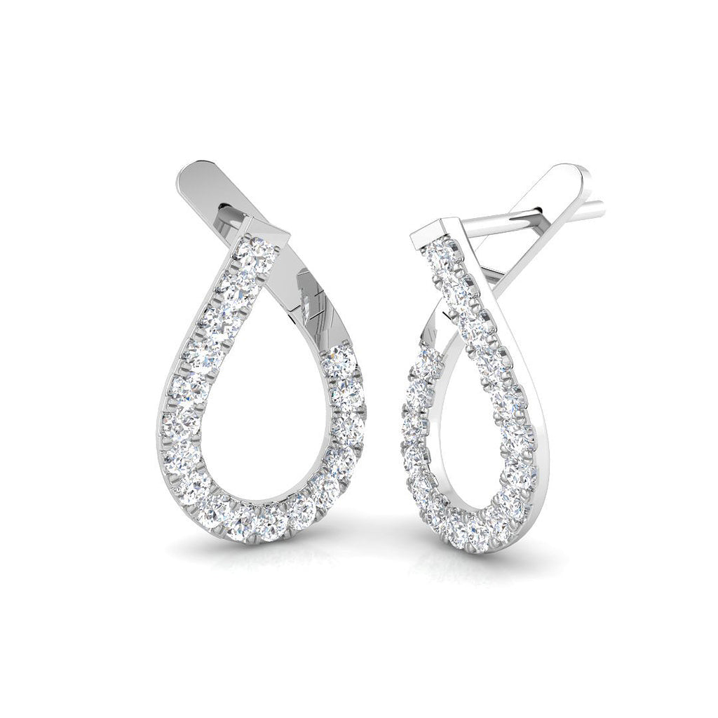 BJE0195 — Earrings - 9k White Gold