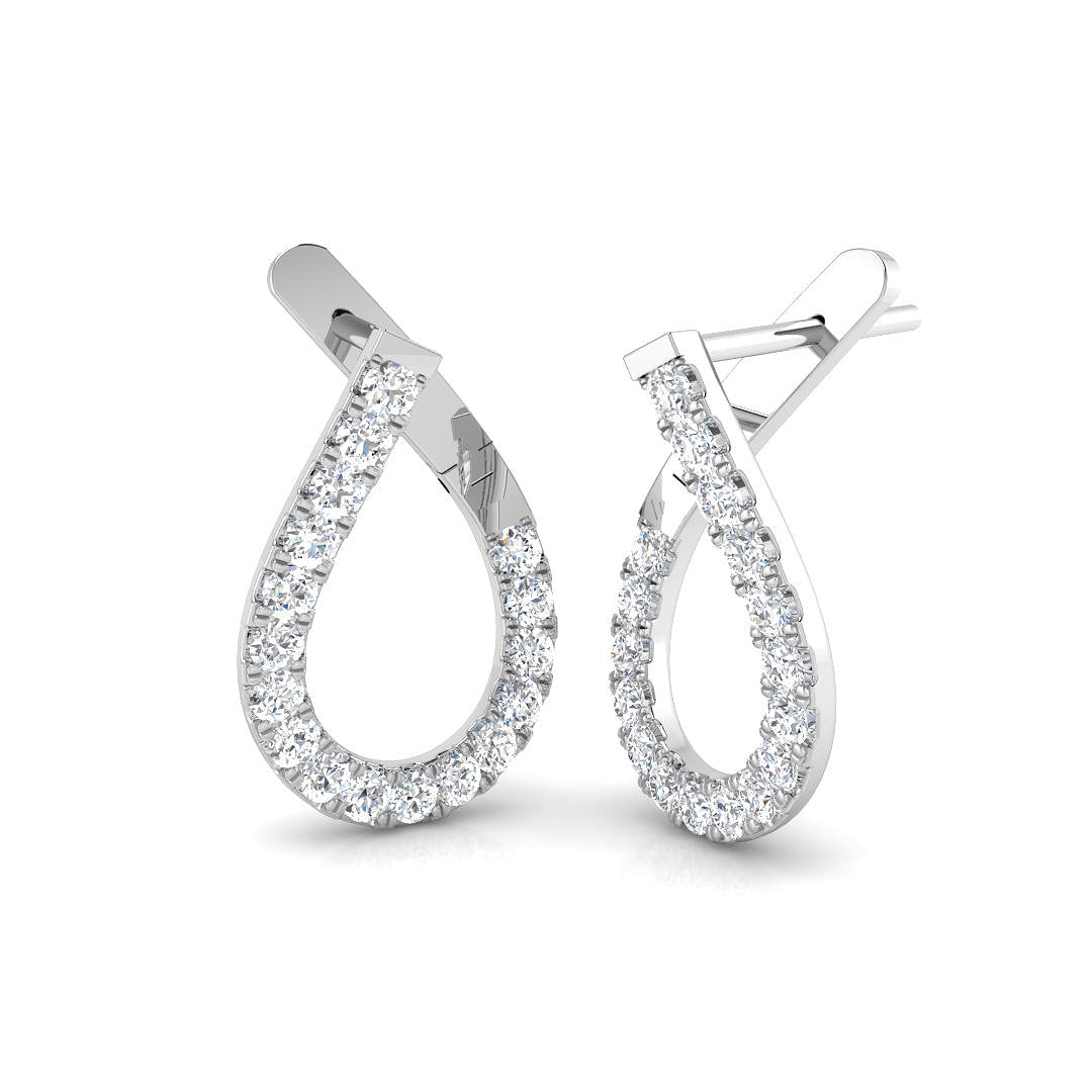BJE0195 — Earrings - 9k White Gold