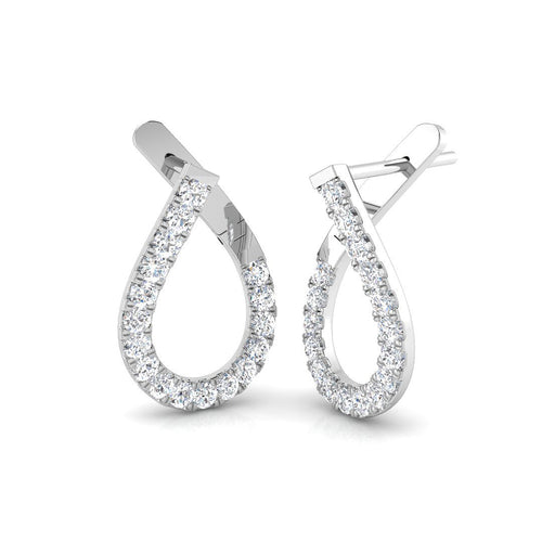 BJE0195 — Earrings - 9k White Gold