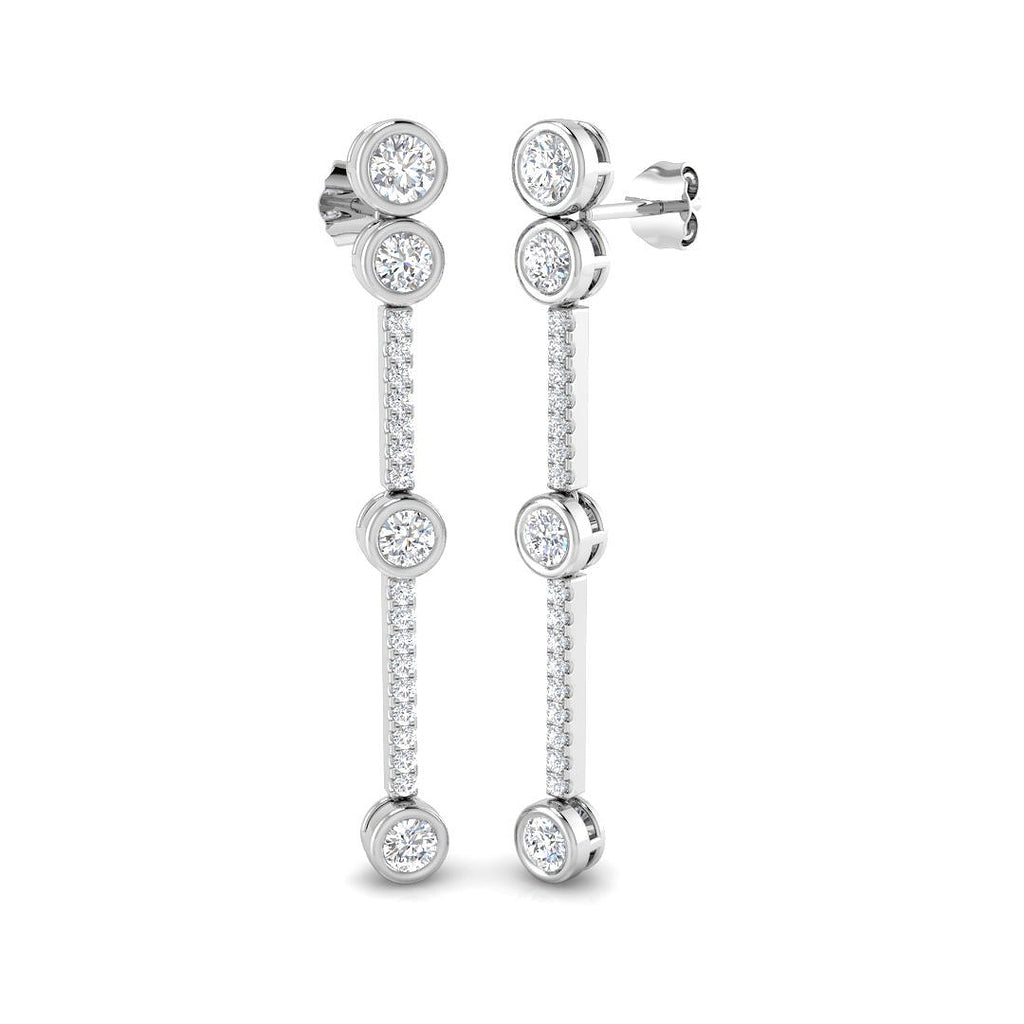 BJE0196 — Earrings - 9k White Gold