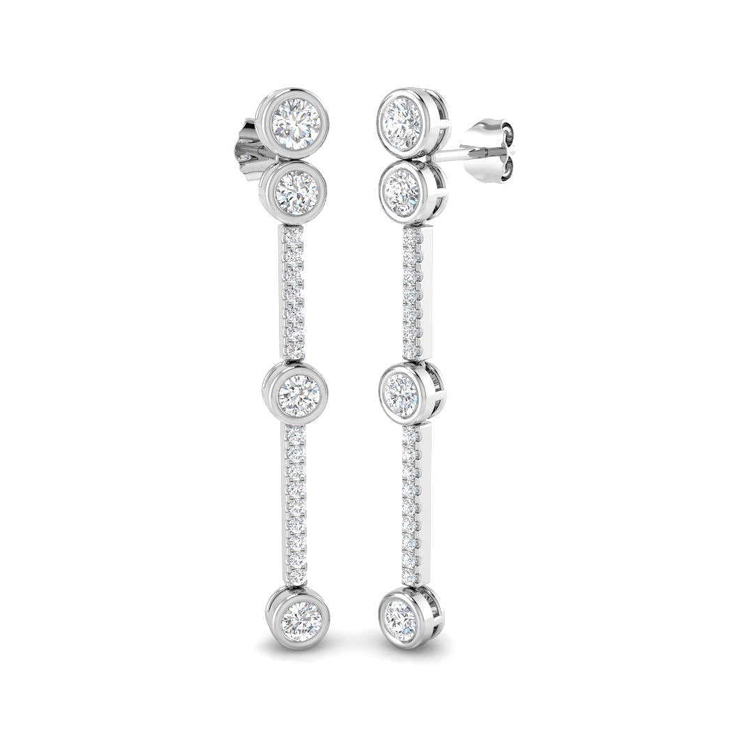 BJE0196 — Earrings - 9k White Gold