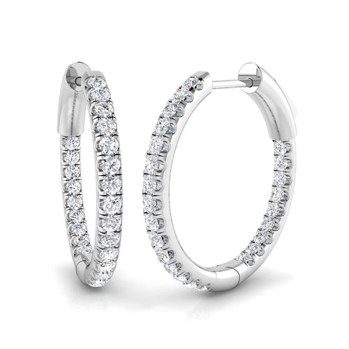 BJE0197 — Earrings - 9k White Gold