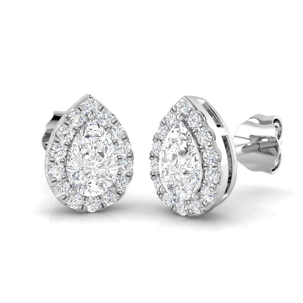 BJE0198 — Earrings - 9k White Gold