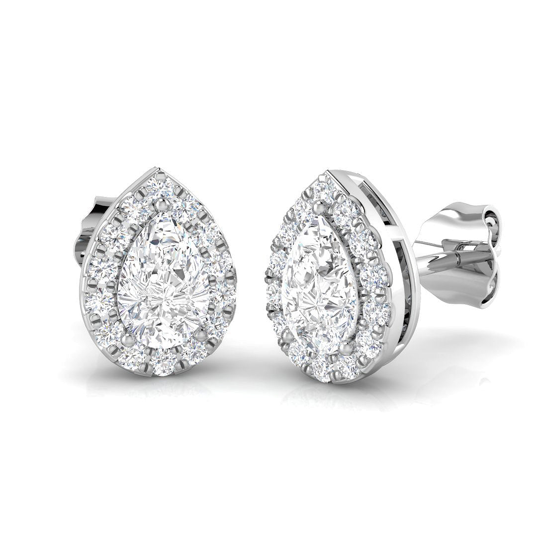 BJE0198 — Earrings - 9k White Gold