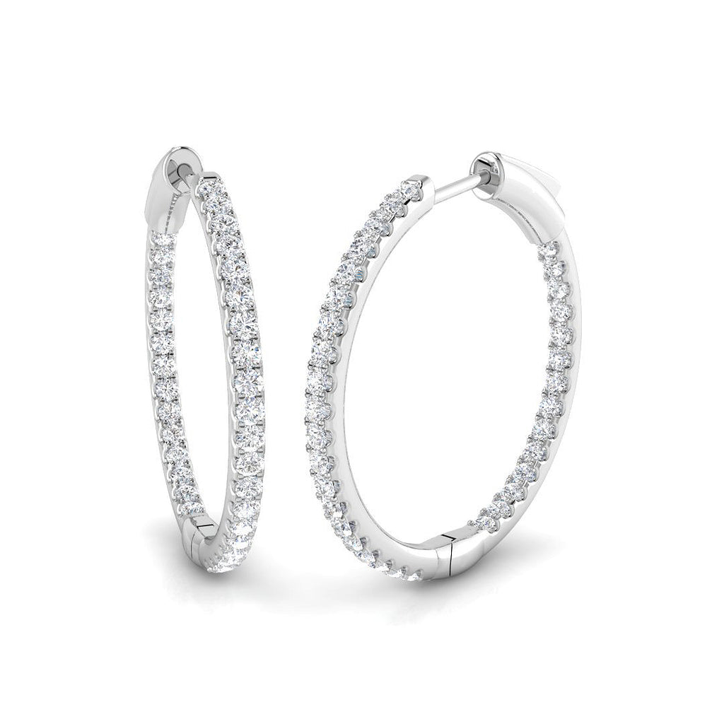 BJE0199 — Earrings - 9k White Gold
