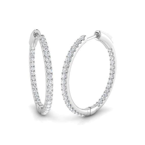 BJE0199 — Earrings - 9k White Gold