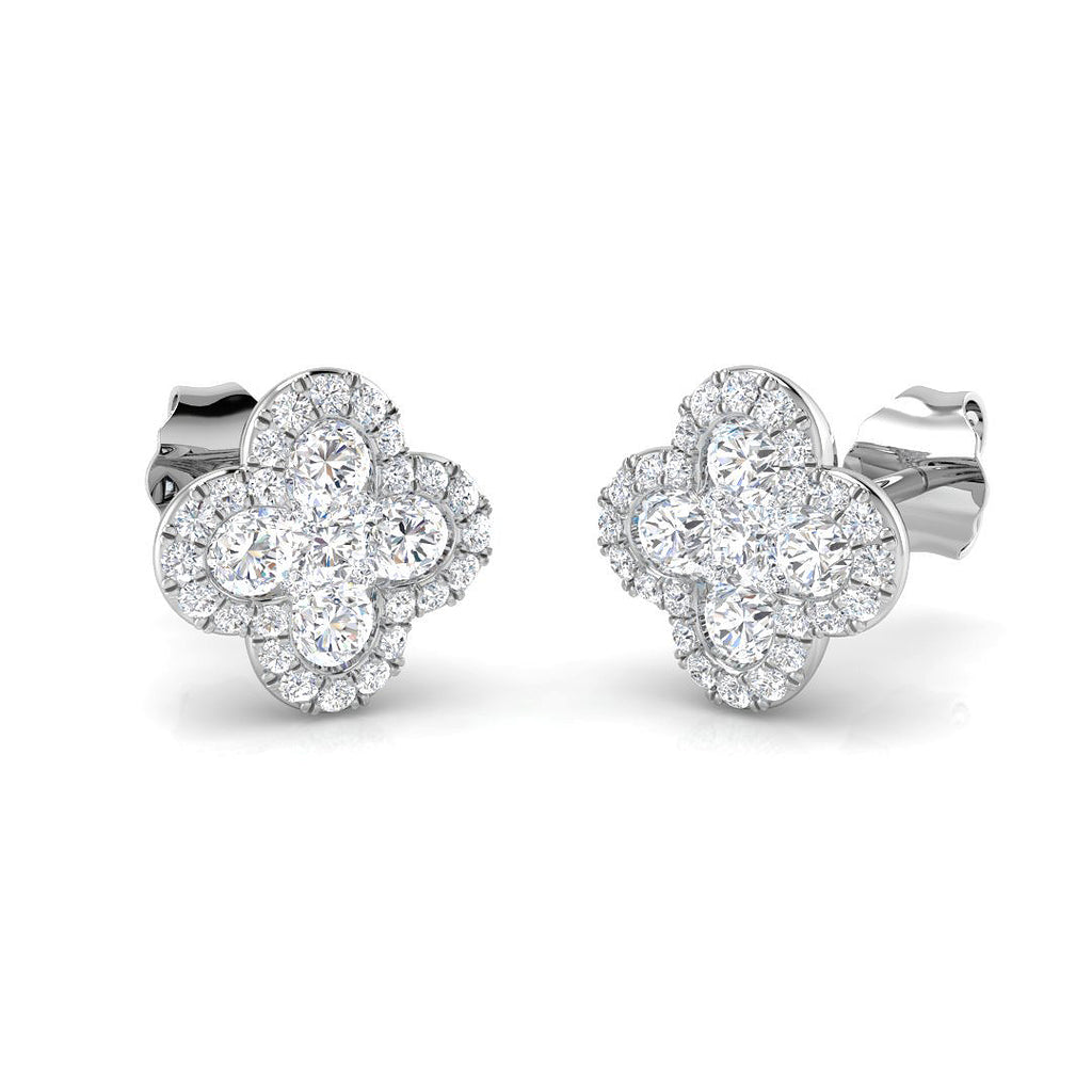 BJE0206 — Earrings - 9k White Gold