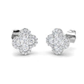 BJE0206 — Earrings - 9k White Gold