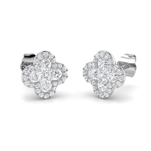 BJE0206 — Earrings - 9k White Gold