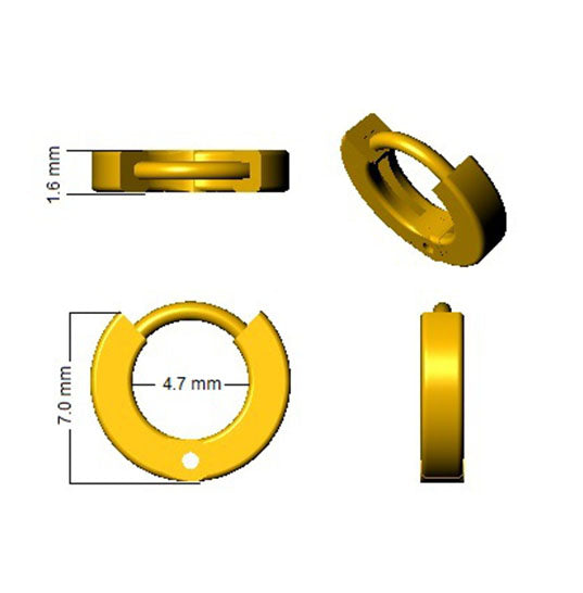 BJE0221 — Earrings - 9k Yellow Gold detail