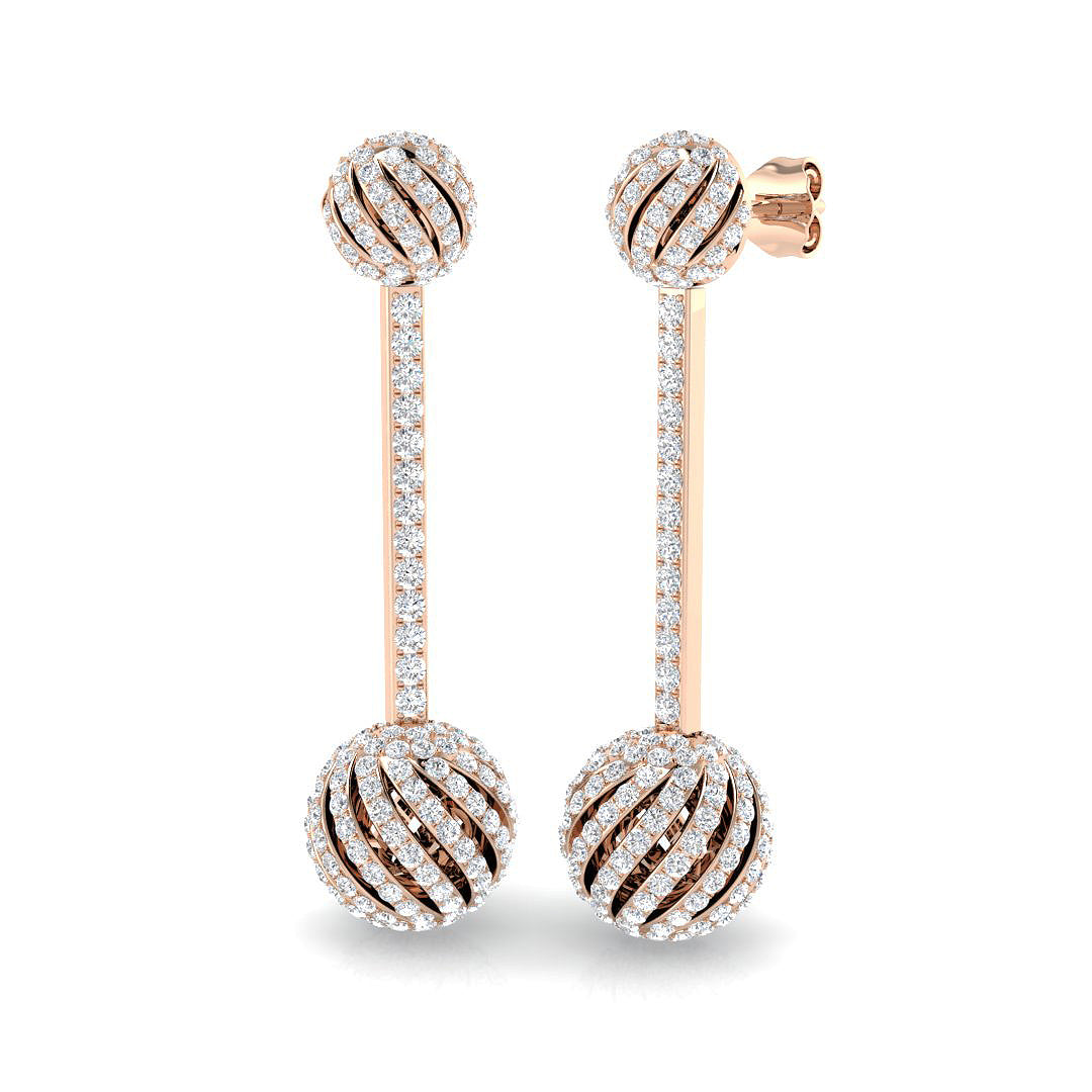 BJE0224 — Earrings - 9k Rose Gold