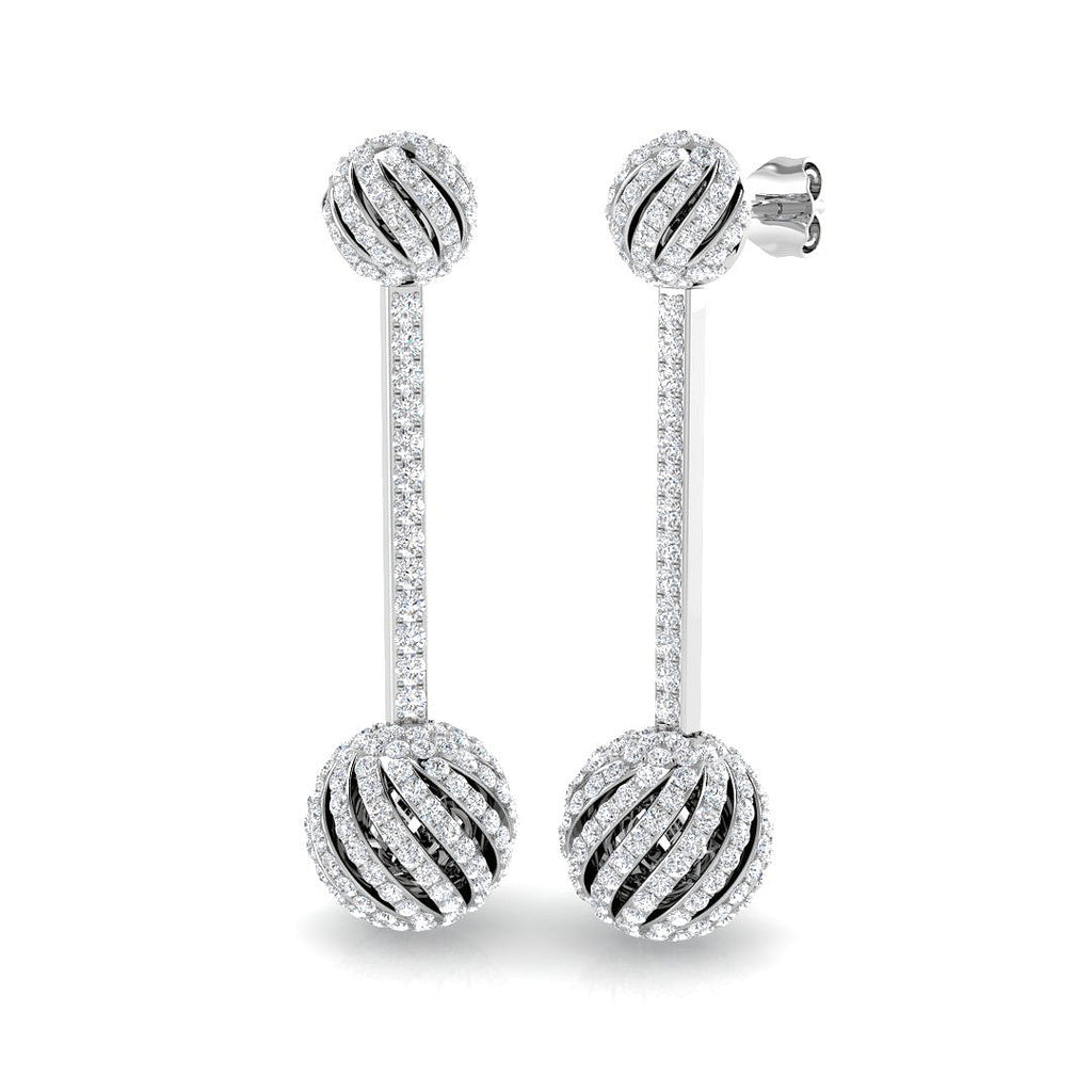 BJE0224 — Earrings - 9k White Gold
