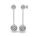 BJE0224 — Earrings - 9k White Gold