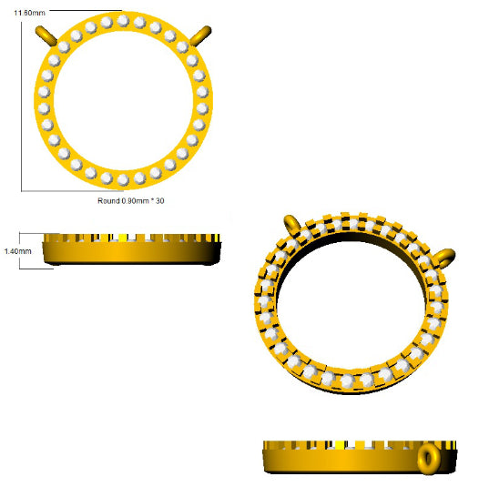 BJN0002 — Necklace - 9k Yellow Gold detail
