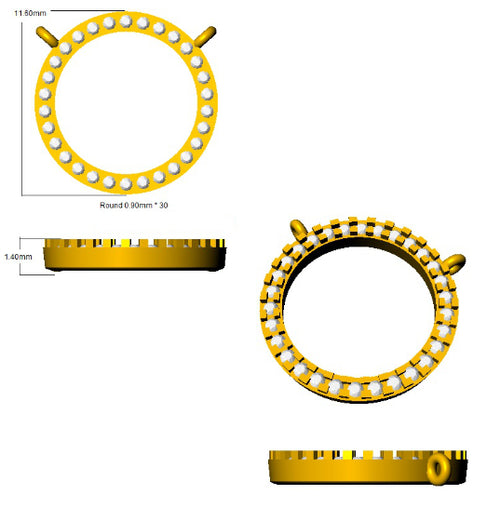 BJN0002 — Necklace - 9k Yellow Gold detail
