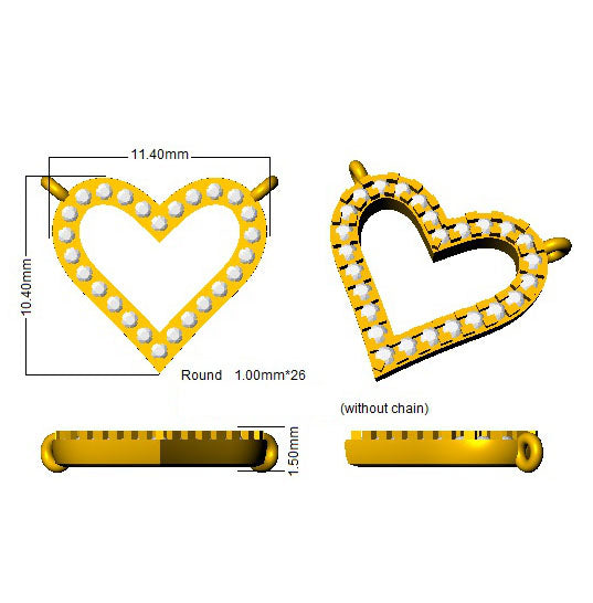 BJN0003 — Necklace - 9k Yellow Gold detail