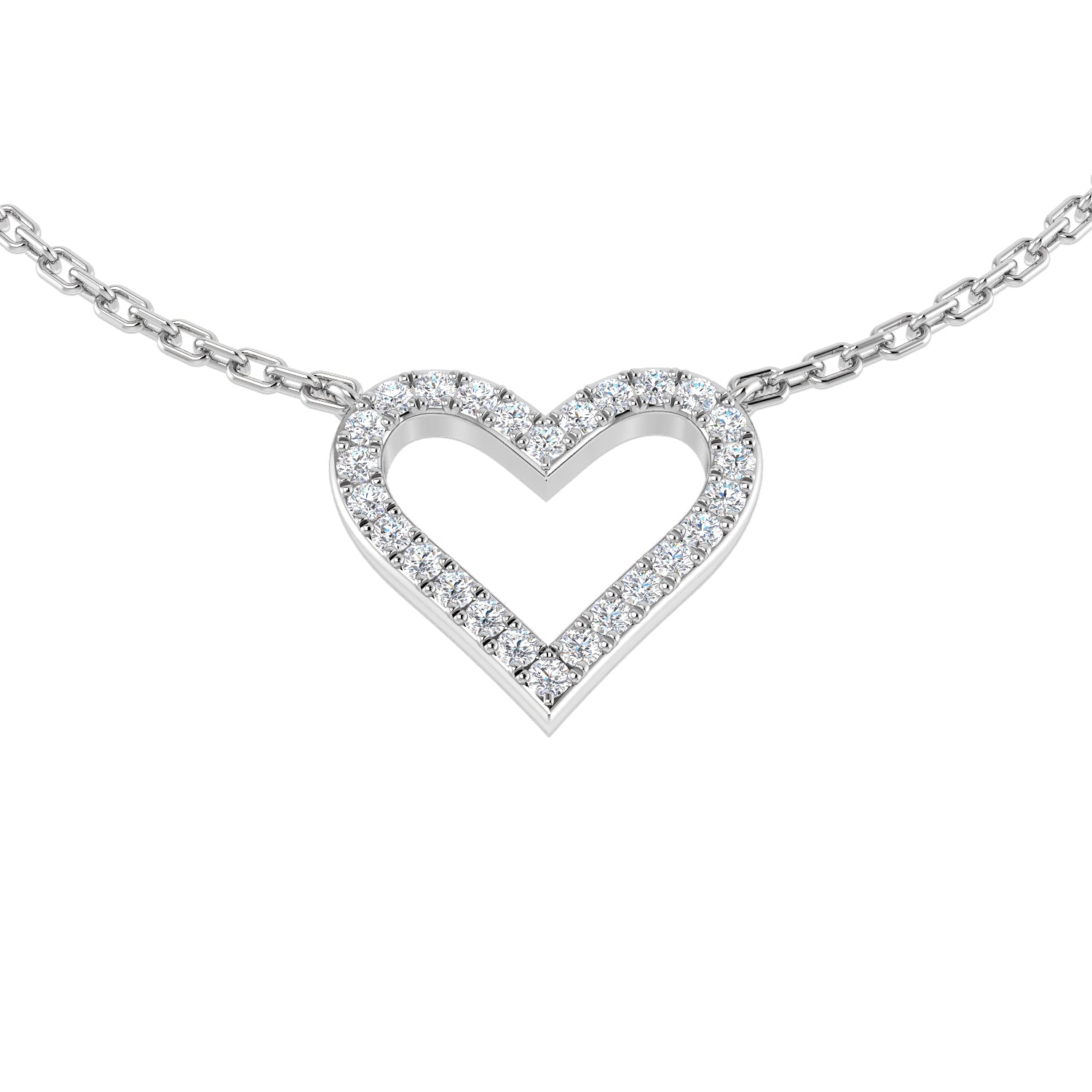 BJN0003 — Necklace - 9k White Gold