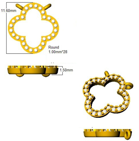 BJN0004 — Necklace - 9k Yellow Gold detail