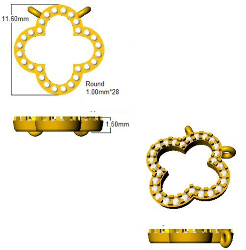 BJN0004 — Necklace - 9k Yellow Gold detail