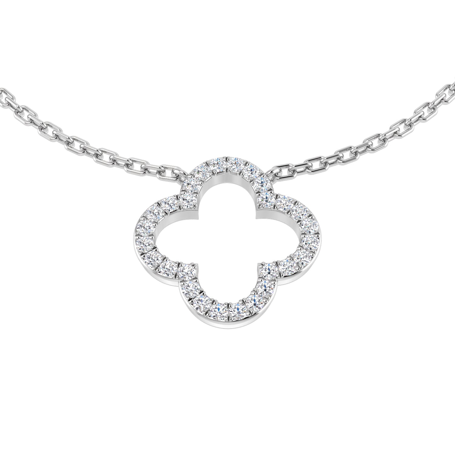BJN0004 — Necklace - 9k White Gold