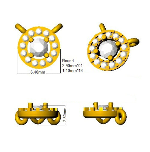 BJN0005 — Necklace - 9k Yellow Gold detail