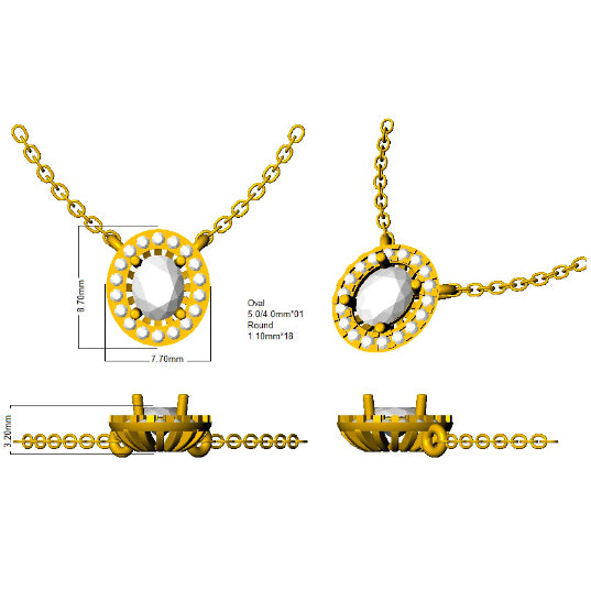 BJN0023 — Necklace - 9k Yellow Gold detail
