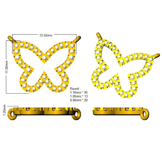 BJN0026 — Necklace - 9k Yellow Gold detail