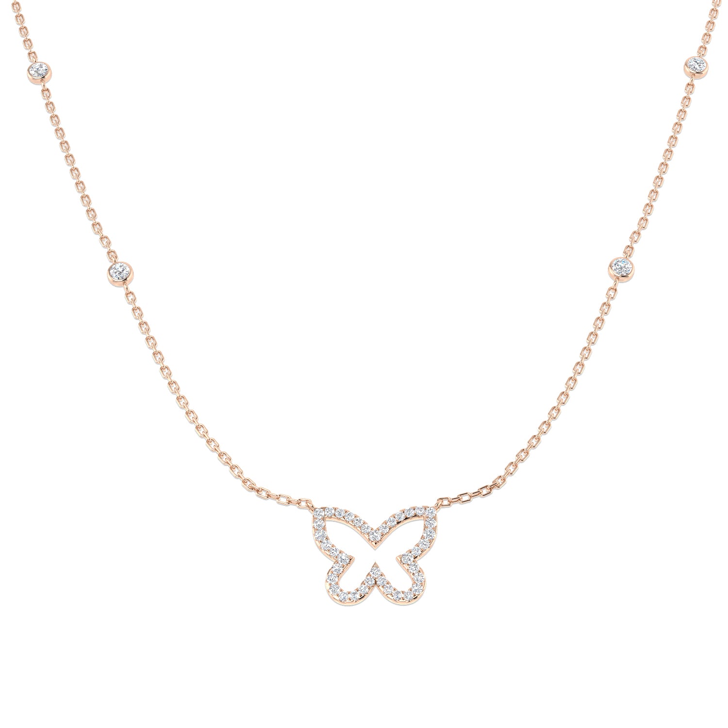 BJN0026A — Necklace - 9k Rose Gold