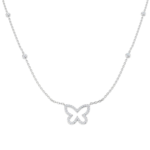 BJN0026A — Necklace - 9k White Gold