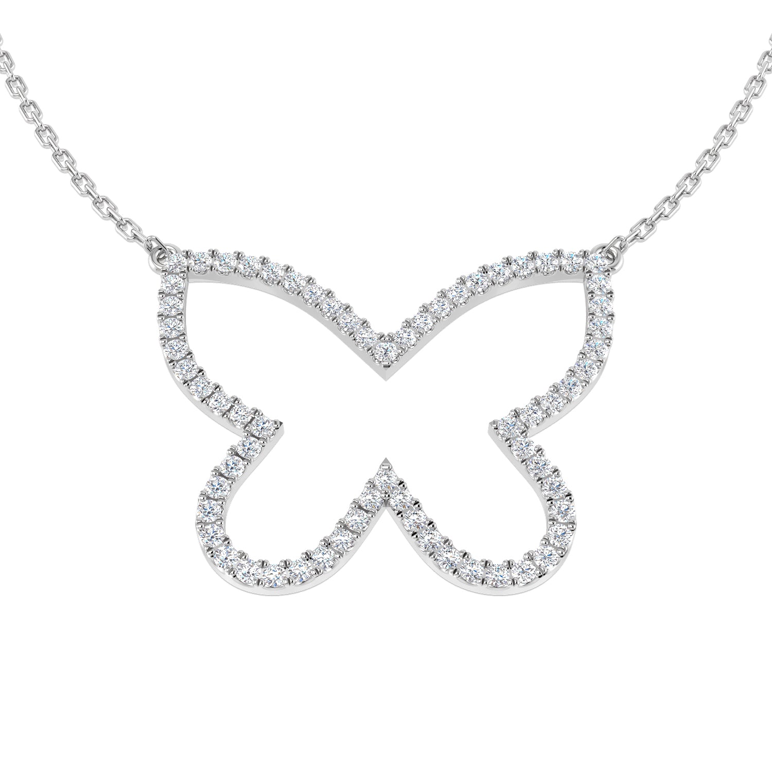 BJN0045 — Necklace - 9k White Gold