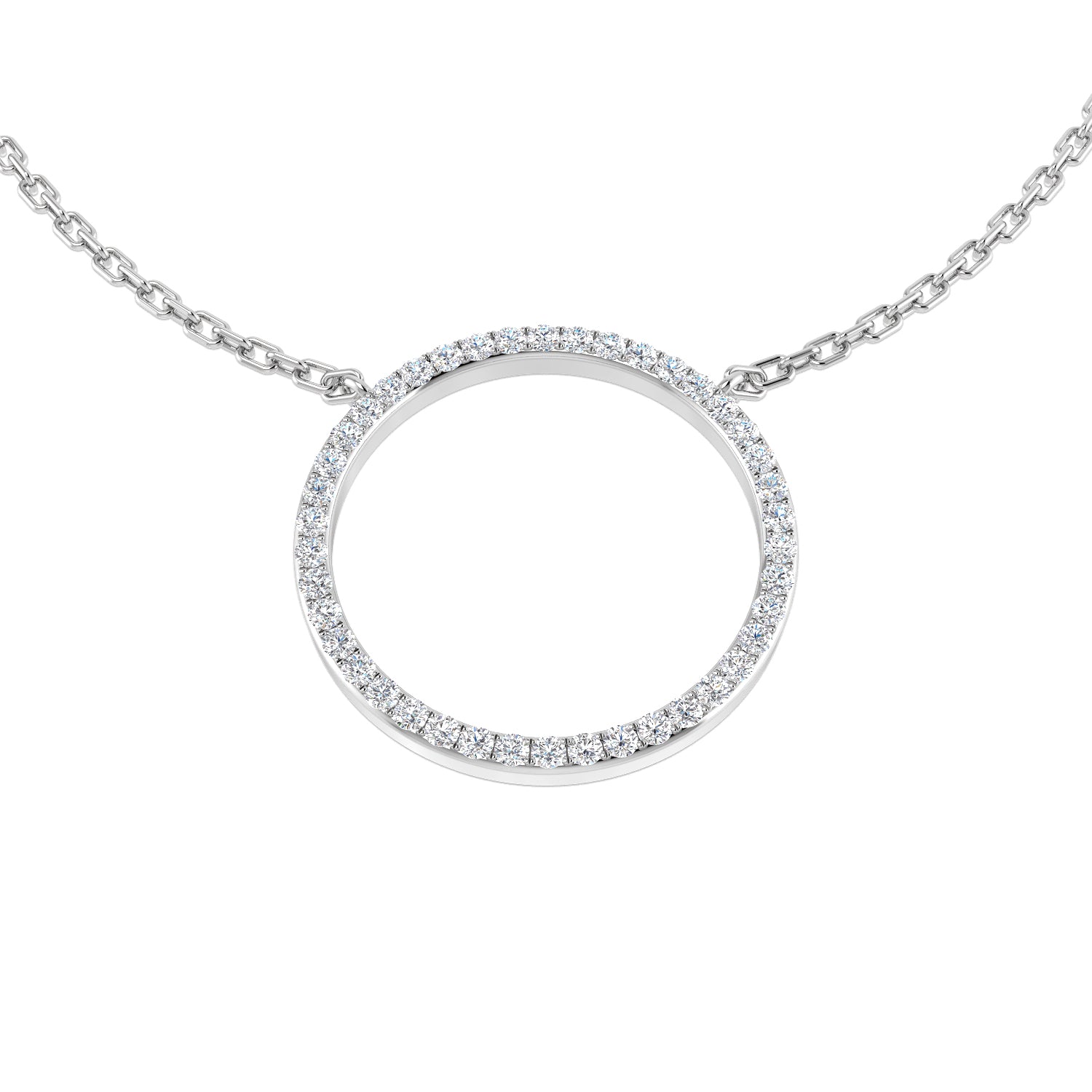 BJN0050 — Necklace - 9k White Gold