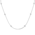 BJN0789C-18 — Necklace - 9k White Gold