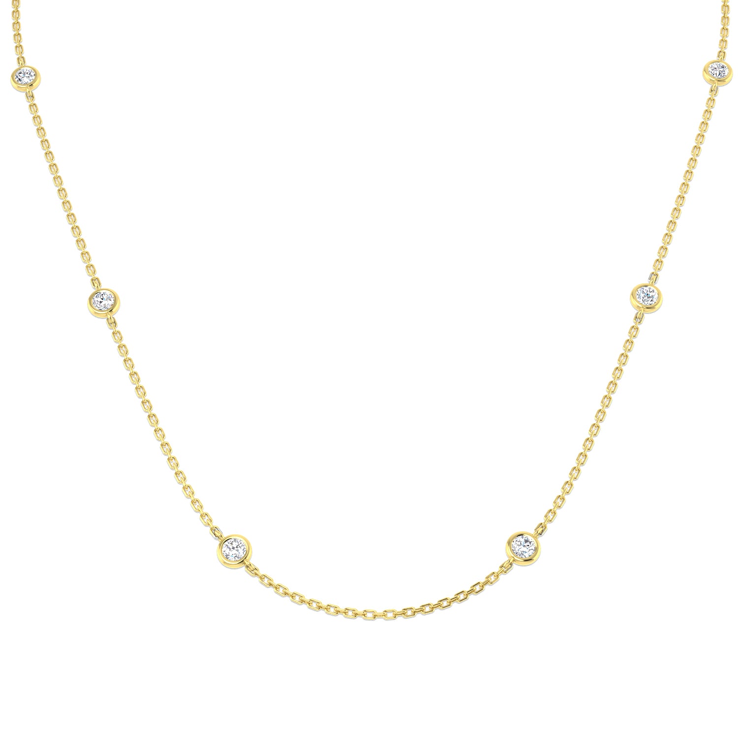 BJN0789C-18 — Necklace - 9k Yellow Gold