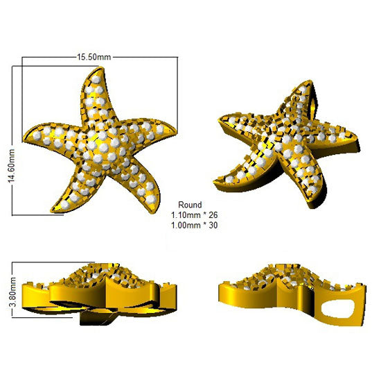BJP0020 — Pendant - 9k Yellow Gold detail