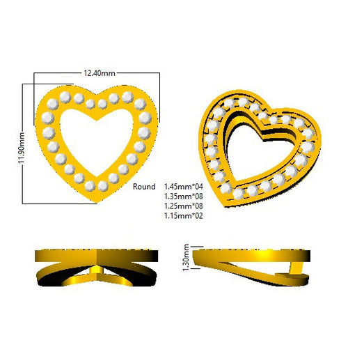 BJP0021 — Pendant - 9k Yellow Gold detail