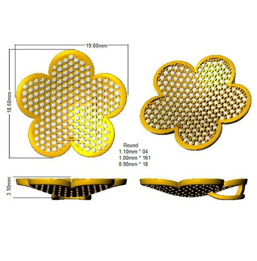 BJP0058 — Pendant - 9k Yellow Gold detail