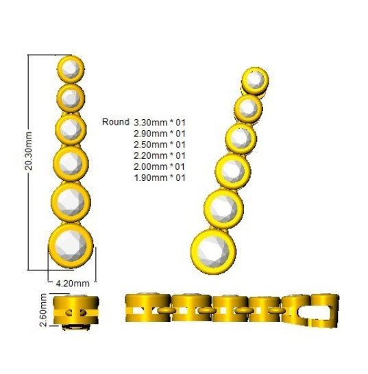 BJP0059 — Pendant - 9k Yellow Gold detail