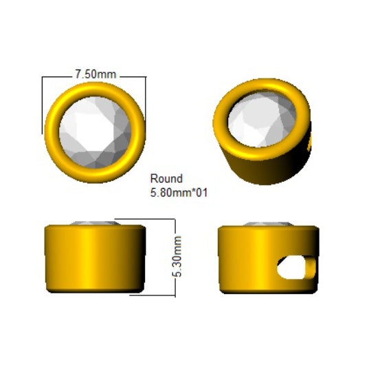 BJP0068 — Pendant - 9k Yellow Gold detail