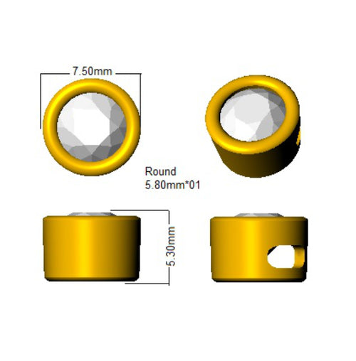 BJP0068 — Pendant - 9k Yellow Gold detail