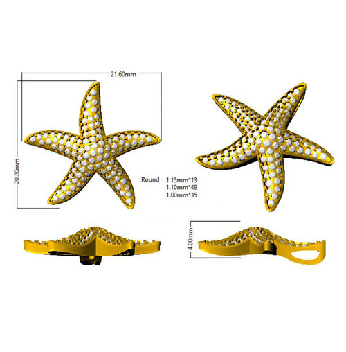 BJP0070 — Pendant - 9k Yellow Gold detail
